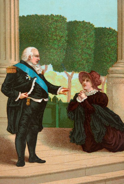 السيدة لابيدوير تلتمس عفو الملك بواسطة 