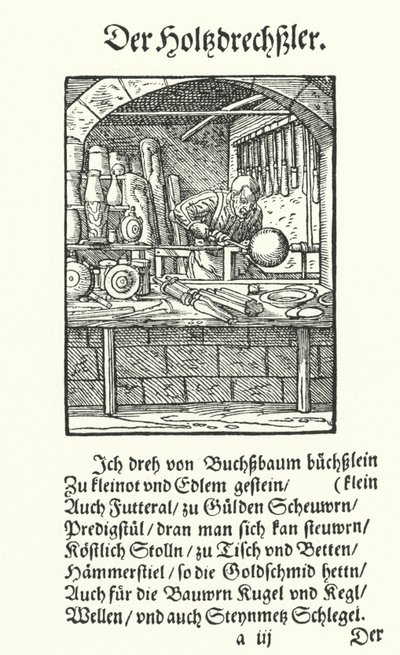 The Wood Turner (النقش) بواسطة جوست (بعد) عمان