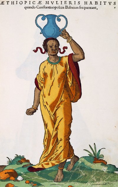 امرأة إثيوبية ، نقش لهانس ويجل إلدر (نشط 1549-1577) من لوحة جوست عمان (1539-1591) ، من بواسطة جوست عمان