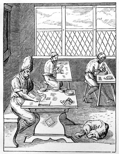 صانع الدبوس والإبرة ، C1559-1591 بواسطة جوست عمان