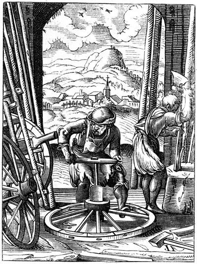Wheelwright ، القرن السادس عشر 1849. بواسطة جوست عمان