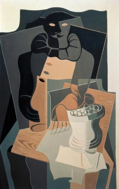 Harlequin على الطاولة بواسطة خوان جريس