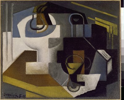 لا تزال الحياة مع وعاء الفاكهة - رسم خوان جريس (1887-1927) بواسطة خوان جريس