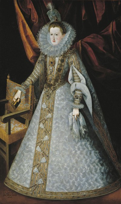 مارغريت النمسا ، ستيريا أرشيدوقة النمسا ثم ملكة إسبانيا - صورة مارغريتا من النمسا (1584-1611) بواسطة بانتوجا دي لا كروز ، خوان (1553-1608) بواسطة خوان بانتوخا دي لا كروز