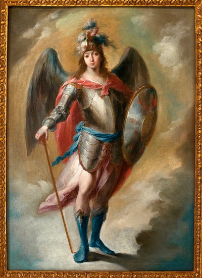 رئيس الملائكة ميخائيل - رسم خوان دي إسبينال (1714-1783) ، زيت على قماش ، كاليفورنيا. 1780 - متحف إشبيلية للفنون الجميلة بإسبانيا بواسطة خوان دي إسبينال
