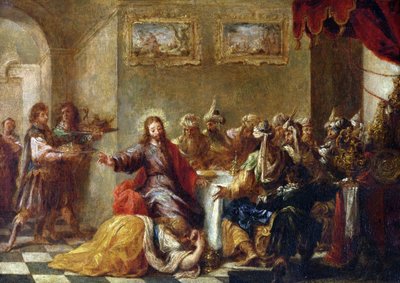المسيح في بيت سمعان الفريسي ، 1660 بواسطة خوان دي فالديز ليل