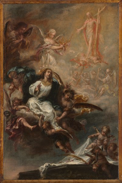 دراسة عن العذراء العذراء لسان أوغستين ، إشبيلية ، ج. 1670-1672. بواسطة خوان دي فالديز ليل