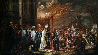 تمجيد الصليب (زيت على قماش) بواسطة خوان دي فالديز ليل