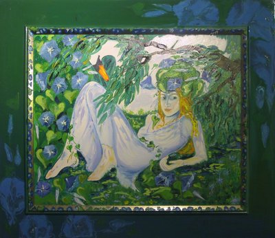 الحورية الأولى - ترفرف في الطحلب- (مع البجعة) بواسطة 