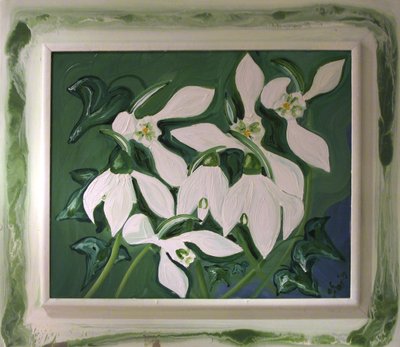 قطرات الثلج في اللبلاب بواسطة 