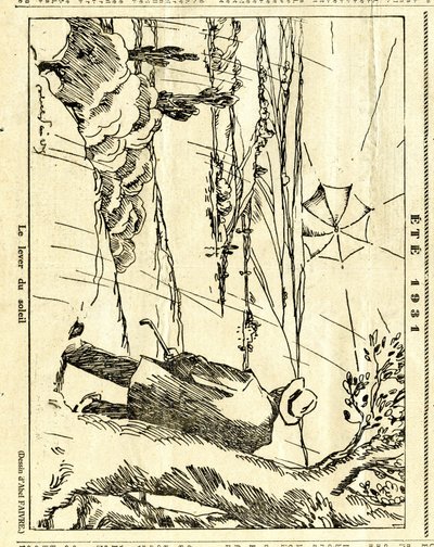 صريح ، ساخر في أبيض وأسود بواسطة جول هابيل فافر