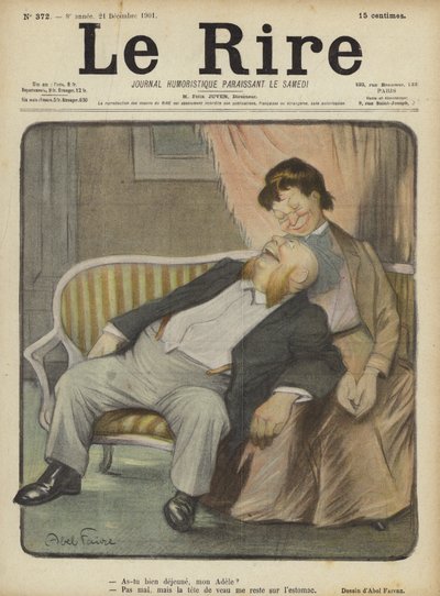 رسم توضيحي لـ Le Rire بواسطة Jules Abel Faivre