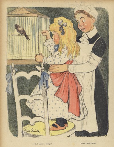 رسم توضيحي لـ Le Rire بواسطة Jules Abel Faivre