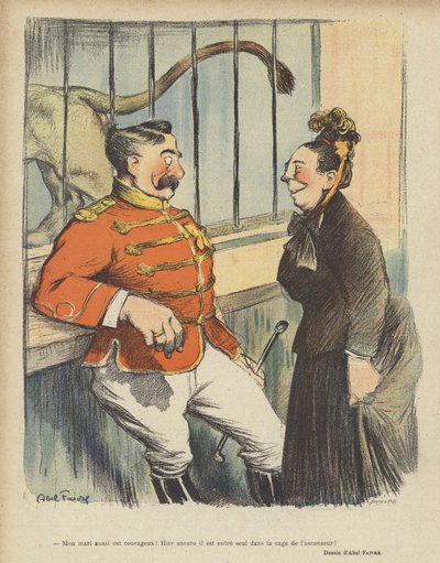 رسم توضيحي لـ Le Rire بواسطة Jules Abel Faivre