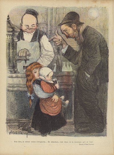 رسم توضيحي لـ Le Rire بواسطة Jules Abel Faivre