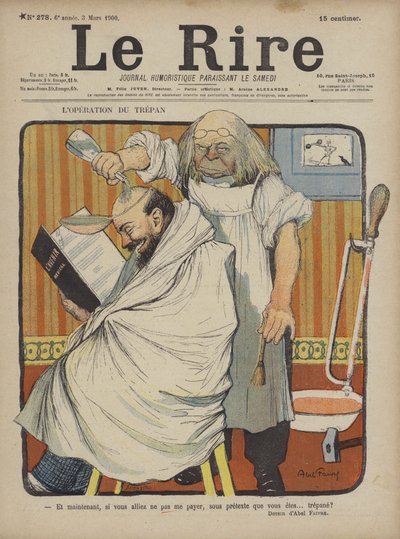 رسم توضيحي لـ Le Rire بواسطة Jules Abel Faivre