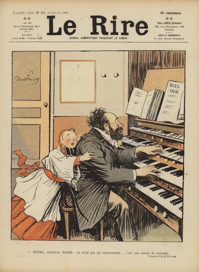 رسم توضيحي لـ Le Rire بواسطة Jules Abel Faivre