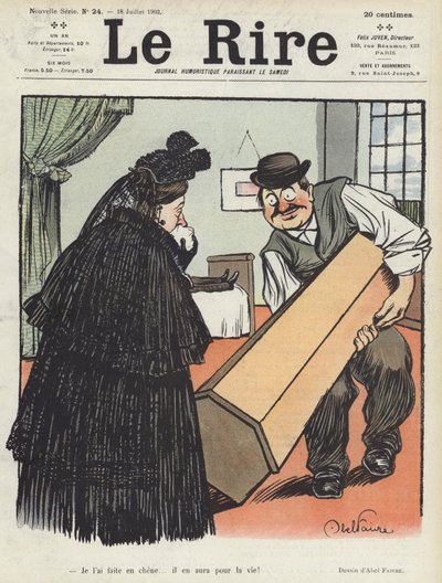 رسم توضيحي لـ Le Rire بواسطة Jules Abel Faivre