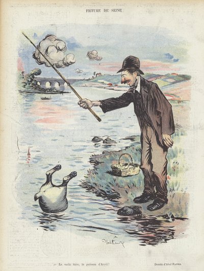 رسم توضيحي لـ Le Rire بواسطة Jules Abel Faivre