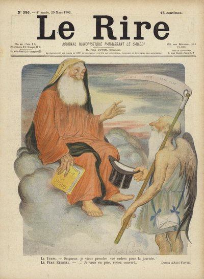 رسم توضيحي لـ Le Rire بواسطة Jules Abel Faivre