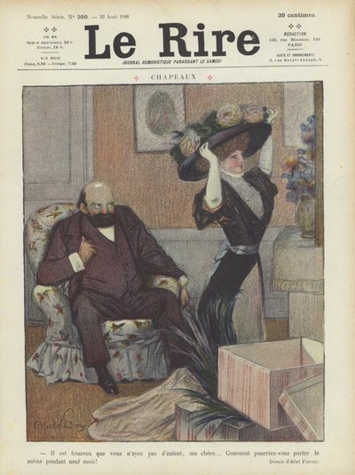 رسم توضيحي لـ Le Rire بواسطة Jules Abel Faivre