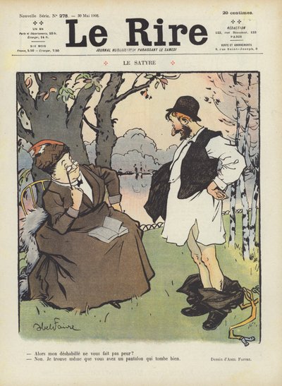 رسم توضيحي لـ Le Rire بواسطة Jules Abel Faivre