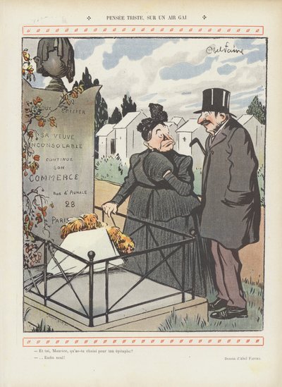 رسم توضيحي لـ Le Rire بواسطة Jules Abel Faivre