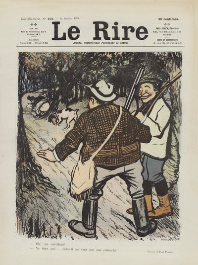 رسم توضيحي لـ Le Rire بواسطة Jules Abel Faivre
