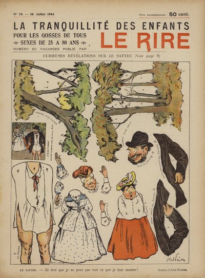 رسم توضيحي لـ Le Rire بواسطة Jules Abel Faivre