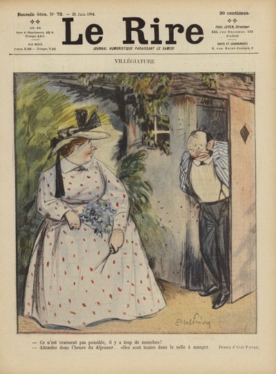 رسم توضيحي لـ Le Rire بواسطة Jules Abel Faivre