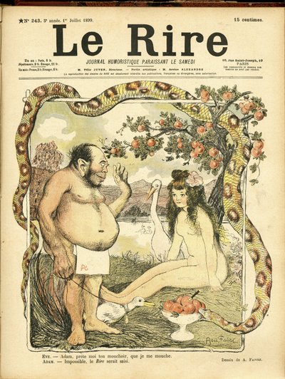 Illustration of Abel Faivre (1867-1945) for the Cover of Le Rire, No. 243 بواسطة جول هابيل فافر