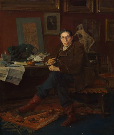 ألبرت وولف في دراسته بواسطة Jules Bastien-Lepage