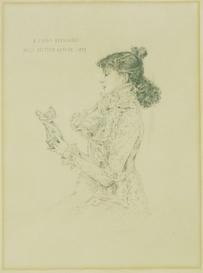 صورة لسارة برنهاردت ، 1879 بواسطة جول باستيان لوباج