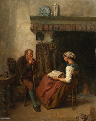 جولز بريتون، 1865 - القراءة بواسطة جول بريتون