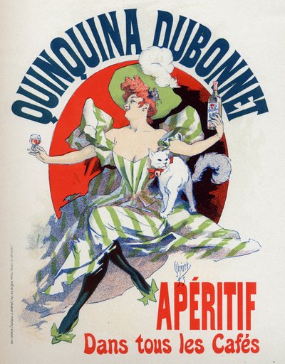 الأغذية والمشروبات. فاتح للشهية Quinquina Dubonnet. ملصق لجول شيريه ، فرنسا بواسطة جول تشيريت