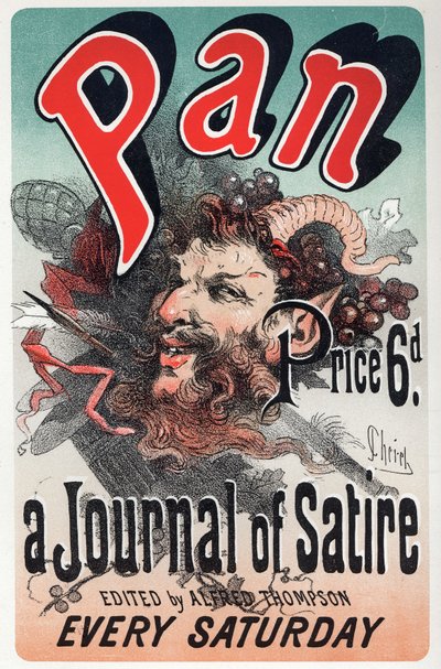 المؤلفات. صحيفة عموم ساخرة. ملصق بواسطة Jules Cheret ، إنجلترا ، حوالي 1880 (ملصق) بواسطة جول تشيريت