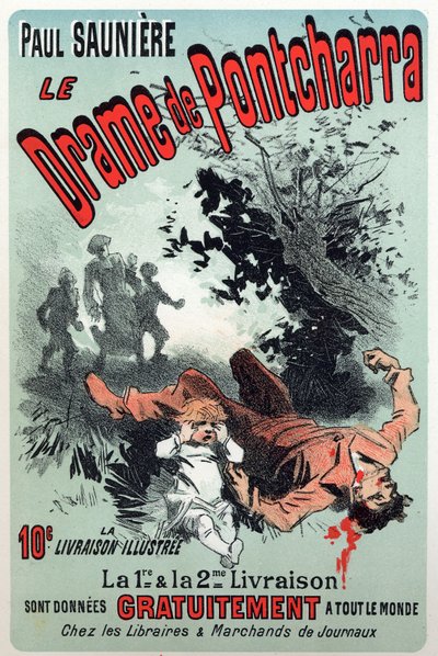المؤلفات. دراما Pontcharra مسلسل بول سونير. ملصق بواسطة Jules Cheret ، فرنسا ، حوالي 1880 (ملصق) بواسطة جول تشيريت