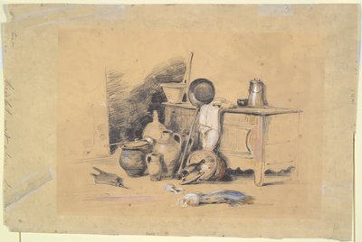 أفقي (وجه) ؛ لا تزال الحياة (ظهر) بواسطة جول دوبري