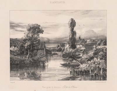 منظر مأخوذ في Alençon منظر مأخوذ في Alençon ، 1839. بواسطة جول دوبري
