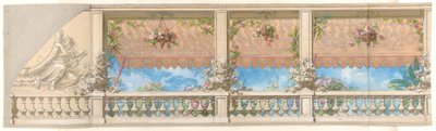 درابزين خارجي معلق بمظلة على الطراز المغربي ، 1830-97. التأليف: Jules-Edmond-Charles Lachaise ، Eugène-Pierre Gourdet. بواسطة جول إدموند تشارلز لاشيز ويوجين بيير جورديه