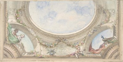 تصميم سقف Trompe L'Oeil لغرفة الطعام ، فندق de Trévise ، 1850-1910. التأليف: Jules-Edmond-Charles Lachaise ، Eugène-Pierre Gourdet. بواسطة جول إدموند تشارلز لاشيز ويوجين بيير جورديه