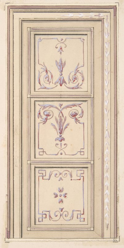 تصميم لسقف ، النصف الثاني من القرن التاسع عشر. التأليف: Jules-Edmond-Charles Lachaise ، Eugène-Pierre Gourdet. بواسطة جول إدموند تشارلز لاشيز ويوجين بيير جورديه