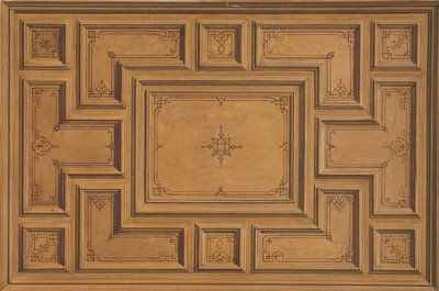 تصميم لسقف مزخرف ، 1840-97. التأليف: Jules-Edmond-Charles Lachaise ، Eugène-Pierre Gourdet. بواسطة جول إدموند تشارلز لاشيز ويوجين بيير جورديه