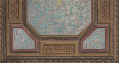 تصميم للزخرفة المطلية لسقف ذي تجاويف مع حرف واحد فقط: H، 1830-97. التأليف: Jules-Edmond-Charles Lachaise ، Eugène-Pierre Gourdet. بواسطة جول إدموند تشارلز لاشيز ويوجين بيير جورديه