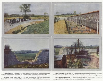 Cimetiere de Chambry ، Les Tombes des Heros ، Breche D&39;Un 75 shell ، لا شيء محترم بواسطة جول جيرفيه كورتيلمونت