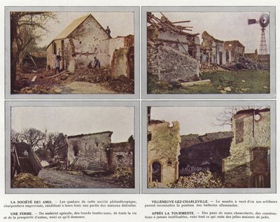 جمعية الأصدقاء ، Villeneuve-lez-Charleville ، مزرعة ، بعد الاضطراب بواسطة Jules Gervais Courtellemont