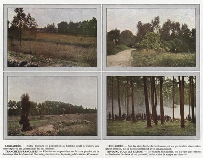 Lenharree ، Lenharree ، الخنادق الفرنسية ، Bivouac تحت الأشجار بواسطة Jules Gervais Courtellemont