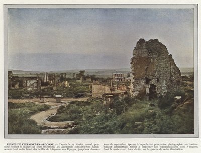 أطلال كليرمون أون أرغون بواسطة Jules Gervais Courtellemont