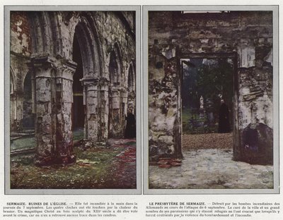 سرمة ، أطلال الكنيسة ، مشيخة سرمايز بواسطة Jules Gervais Courtellemont