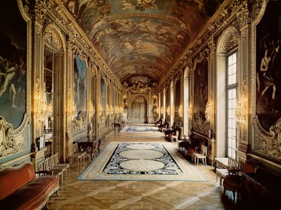 منظر لغاليري دوري من فندق de Toulouse ، c.1720 بواسطة جول هاردوين مانسارت